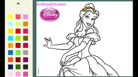 Disney Online Coloring Games For Girls Princess   YouTube