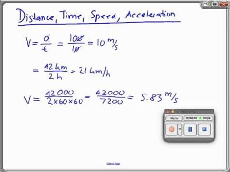 Distance,time,speed,acceleration.m4v   YouTube