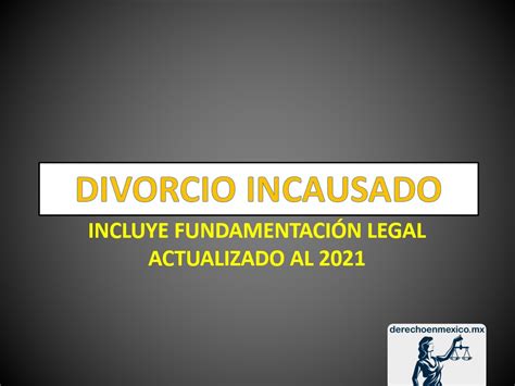 DIVORCIO INCAUSADO Y CONVENIO   derechoenmexico.mx