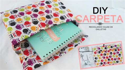 DIY| Carpeta/ Archivador Reciclando una Caja de Galletas # ...