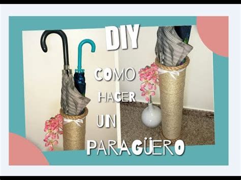 DIY Como hacer un paragüero reciclando latas y cuerda ...