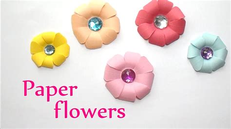 DIY crafts: PAPER FLOWERS  very easy    Innova Crafts ...