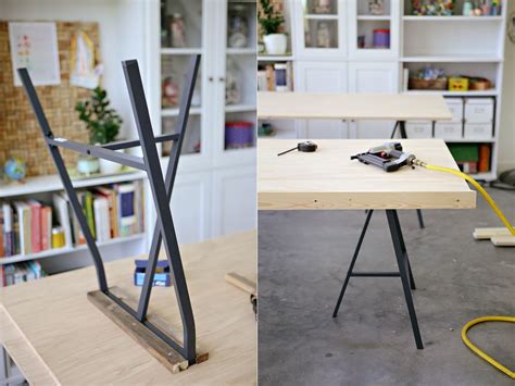 diy  Ikea lerberg trestle leg tables} | Diy dining room ...