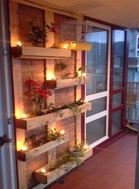 DIY Lighted Vertical Planter Wall 20 DIY Porch Decorating ...