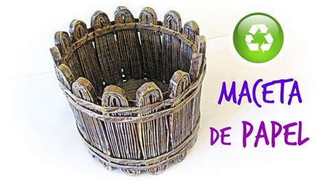 #DIY: Maceta decorativa de papel periódico. How to make a ...