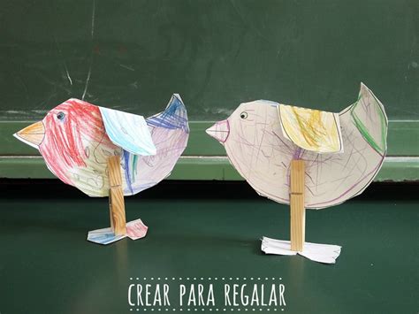 Diy manualidades para niños: Pájaros de papel que dejarás volar   Crear ...