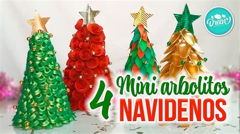 DIY Mini arbolitos navideños parte 2| DREEN NAVIDAD   YouTube