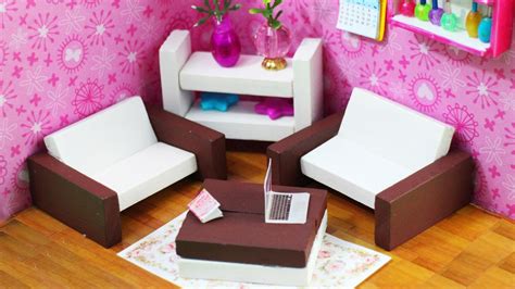 DIY Muebles en Miniatura para la casita de muñecas   YouTube