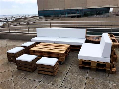 DIY Pallet Outdoor Sofa Ideas | Pallet patio furniture ...