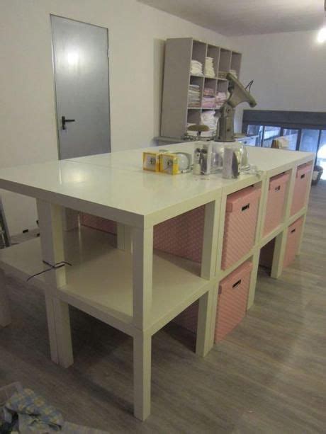 DIY – Ikea hack, mesa auxiliar Lack | Diseño de cuarto de costura ...