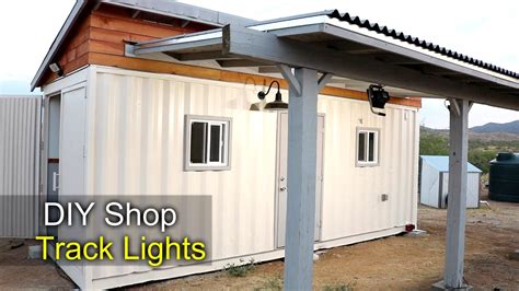 DIY track lighting for the Shipping Container Shop   YouTube
