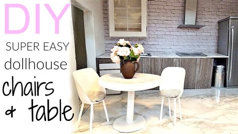 DIY: very easy dollhouse chairs & table   YouTube