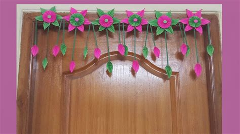 DIY | Very Easy Handmade Door Hanging Toran | Paper Craft ...