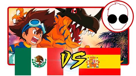 Doblaje Español VS Latino   Digimon Opening   YouTube