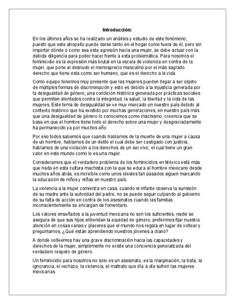 DOC  Ensayo Feminicidio | Enrique Vasconcelos   Academia.edu