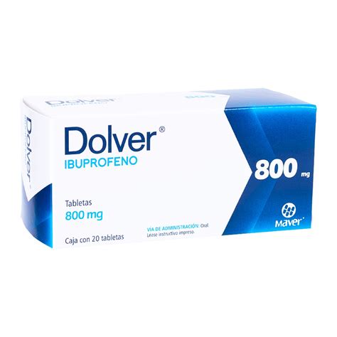 DOLVER IBUPROFENO 20 TAB 800mg – Farmacia Emergencias