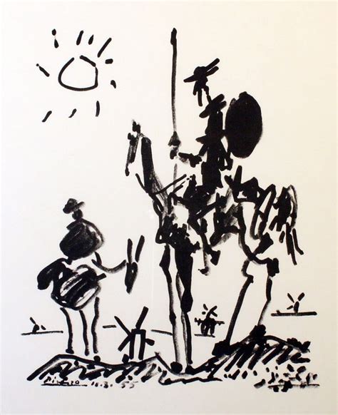 Don Quijote    Pablo Picasso  1881 1973   | Pablo picasso art, Picasso ...