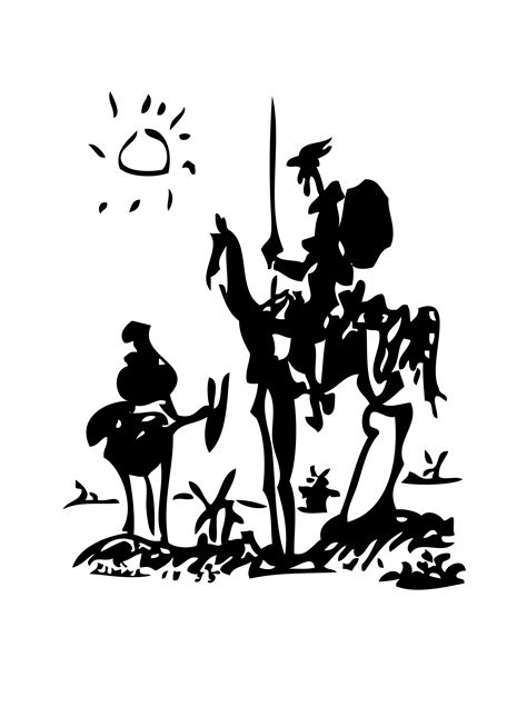 Don Quixote by Picasso jpg  1.1MB  | Picasso don quixote, Picasso ...