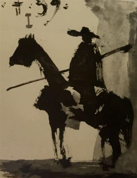 Don Quixote Painting in Black and White | Picasso art, Pablo picasso ...