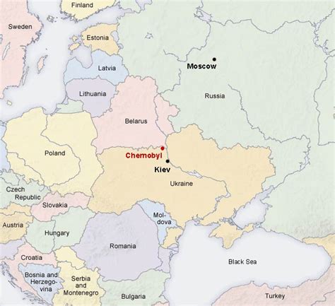 ¿Dónde está Chernóbil?   Gráficas y cuadros