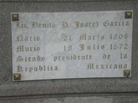 ¿Dónde están los restos de Benito Juárez?