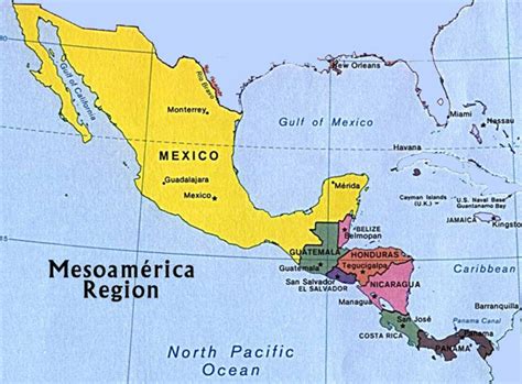 donde se ubicaba la zona de mesoamerica   Brainly.lat