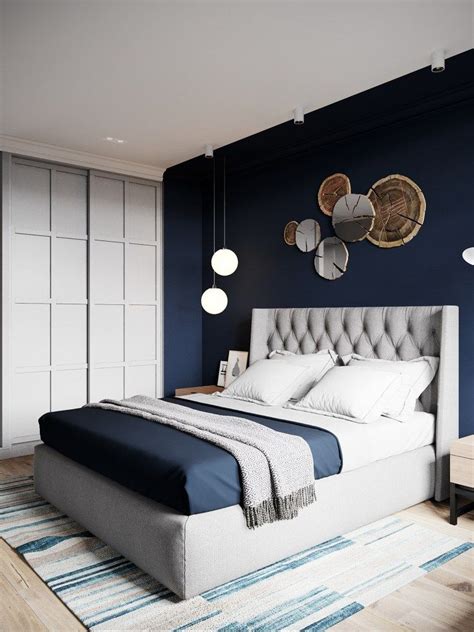 Dormitorio azul oscuro | Boho bedroom design, Blue bedroom decor, Blue ...