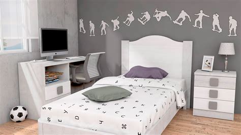 Dormitorio juvenil en color pino árido y roble virginia ...