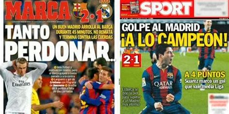 Dos maneras de analizar el Clásico: la prensa de Barcelona ...