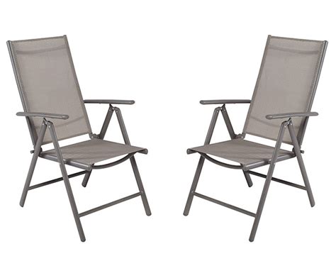 Dos sillas de aluminio y textileno CANGAS Ref. 17205013   Leroy Merlin