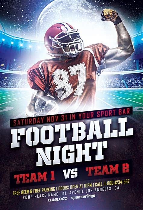 Download Free Football Sports Flyer Template ...