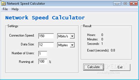 Download Network Speed Calculator 1.3