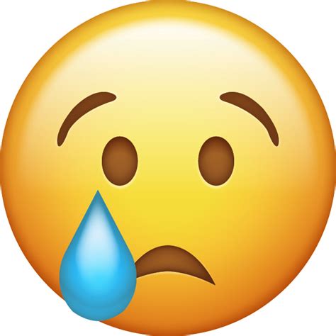 Download Sad Face Transparent Png   Crying Emoji ...