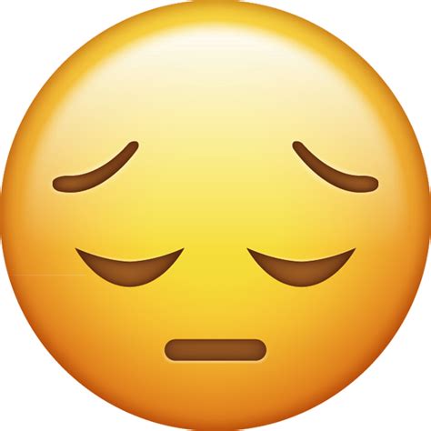 Download Sad Iphone Emoji Icon in JPG and AI | Emoji Island