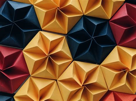 Download wallpaper 1600x1200 shapes, origami, paper ...