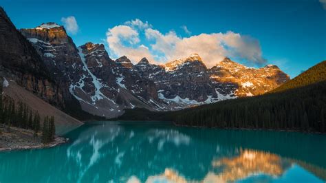 Download wallpaper 1920x1080 lake, mountains, forest ...