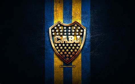 Download wallpapers Boca Juniors FC, golden logo ...