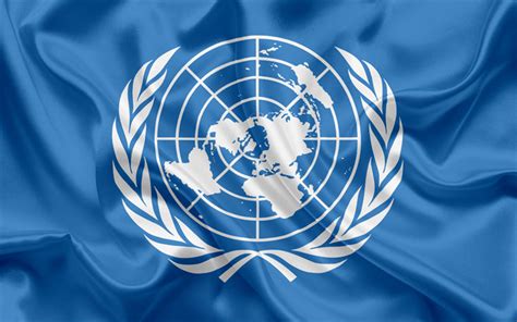 Download wallpapers Flag of the United Nations, silk flag ...