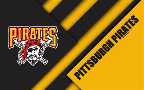 Download wallpapers Pittsburgh Pirates, MLB, 4k, black and ...