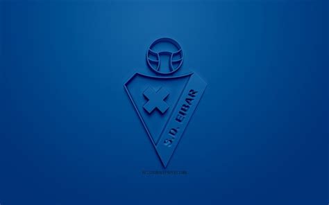 Download wallpapers SD Eibar, creative 3D logo, blue ...