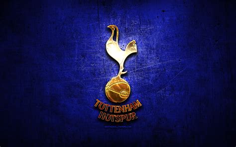Download wallpapers Tottenham Hotspur FC, golden logo ...