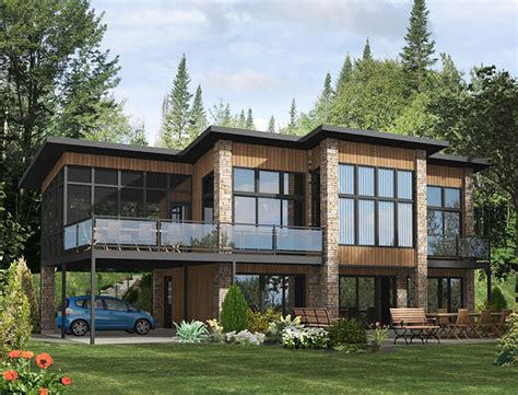 Dramatic Contemporary Home Plan   90232PD | 2nd Floor ...