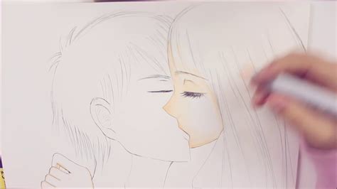 Draw Romantic Manga Kiss | Christmas Series   YouTube
