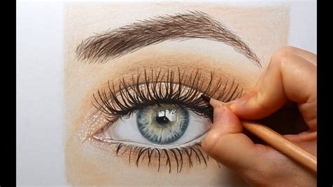 Drawing, Coloring an eye with colored pencils | Emmy Kalia ...