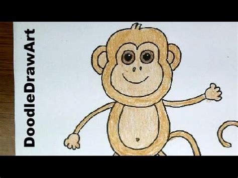 Drawing: How To a Baby Monkey Step by Step! Easy   YouTube