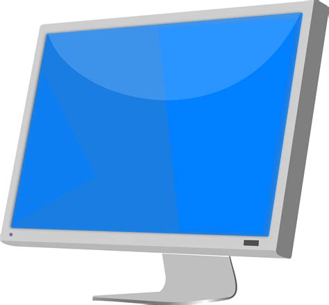 Drawing Of Computer Monitor Screen Display Clipart   Full ...