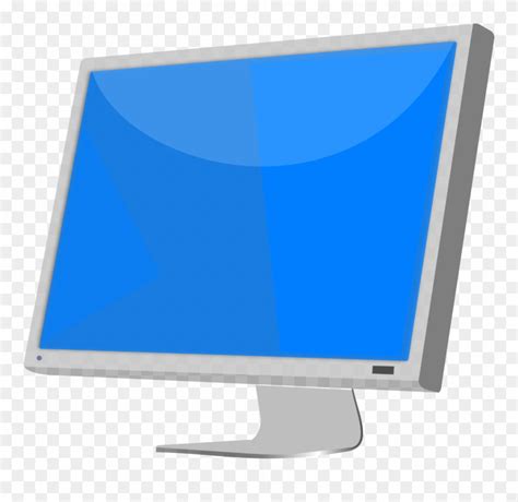 Drawing Of Computer Monitor Screen Display Clipart ...