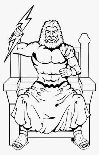 Drawn Lightning Zeus   Zeus Greek God Drawing   Free Transparent PNG ...
