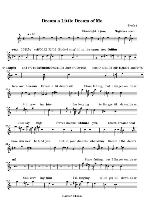 Dream a Little Dream of Me Sheet Music   Dream a Little ...