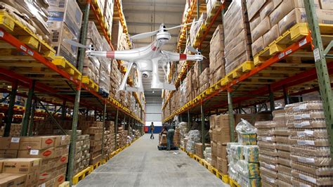 Drones Monitor Inventory Levels in Walmart Warehouses